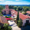 Scenic View of Domaine Lafage, Languedoc, France, home to a wonderful range of wines