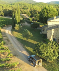 Scenic view of Maison Mirabeau Winery and Vineyard, Cotes de Provence, France