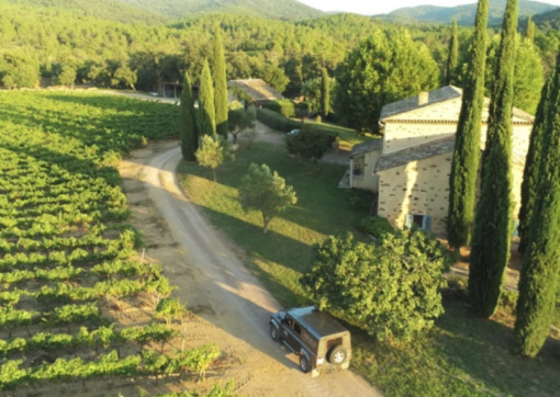 Scenic view of Maison Mirabeau Winery and Vineyard, Cotes de Provence, France