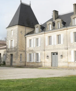 Scenic view of Château Peyrabon Vineyard in Haut Medoc Bordeaux, France