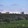 Scenic view of Historic Organic Finca Antigua La Mancha Spain Vineyard and the Wine Production Facility