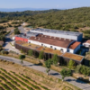 Scenic view of Badet Clément Vineyard and the Wine Production Facility in Pays d'Oc IGP, Languedoc-Roussillon, France