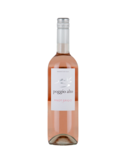 Poggio Alto Pinot Grigio Rosé Wine Bottle, Delle Venezie, Italy