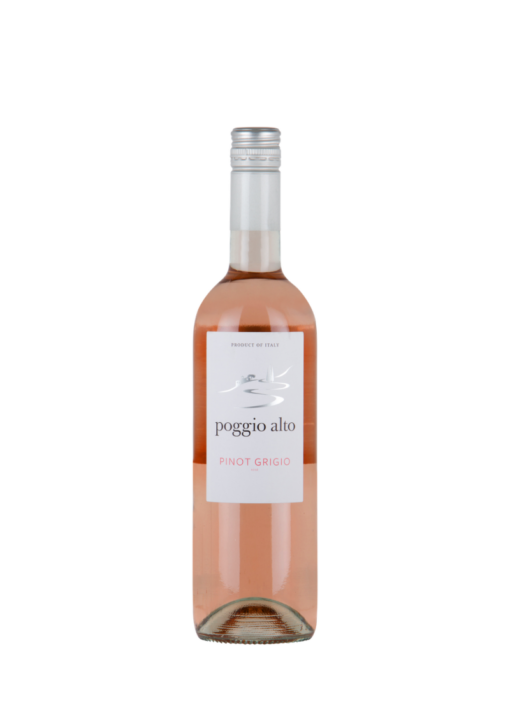 Poggio Alto Pinot Grigio Rosé Wine Bottle, Delle Venezie, Italy